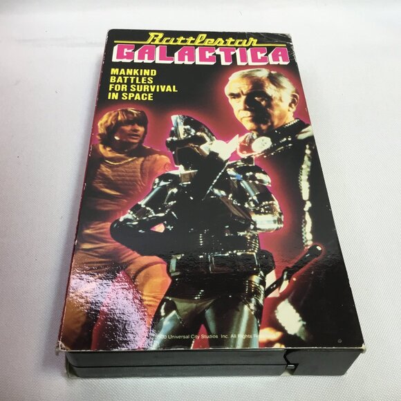 Vintage 1980 Battlestar Galactica - Mankind Battles for Survival in Space VHS - Picture 1 of 5